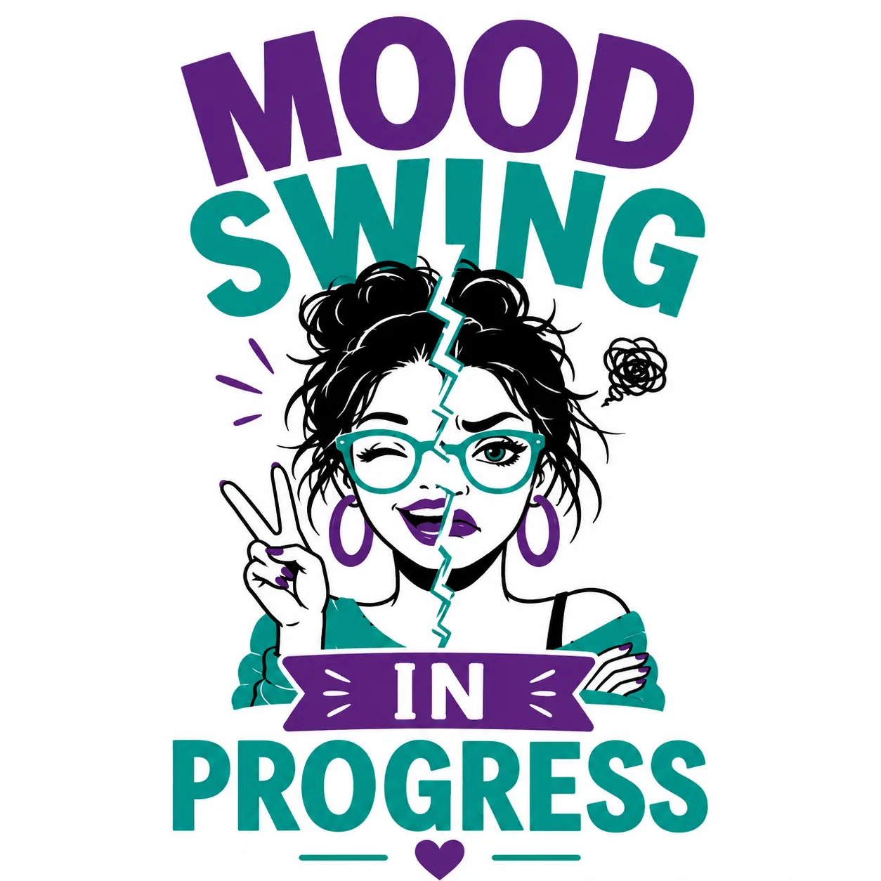 Illustration of perimenopause mood swings