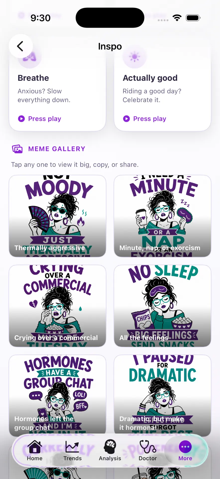 Meme gallery for peri-relatable moments