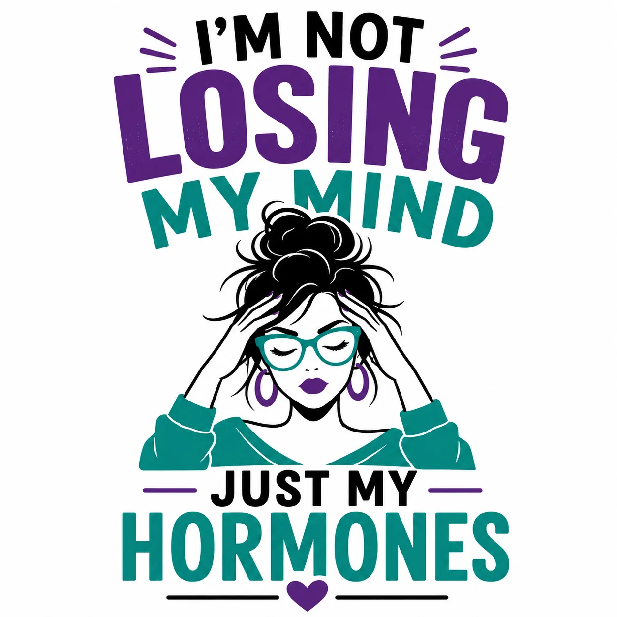 Illustration of losing your train of thought during perimenopause