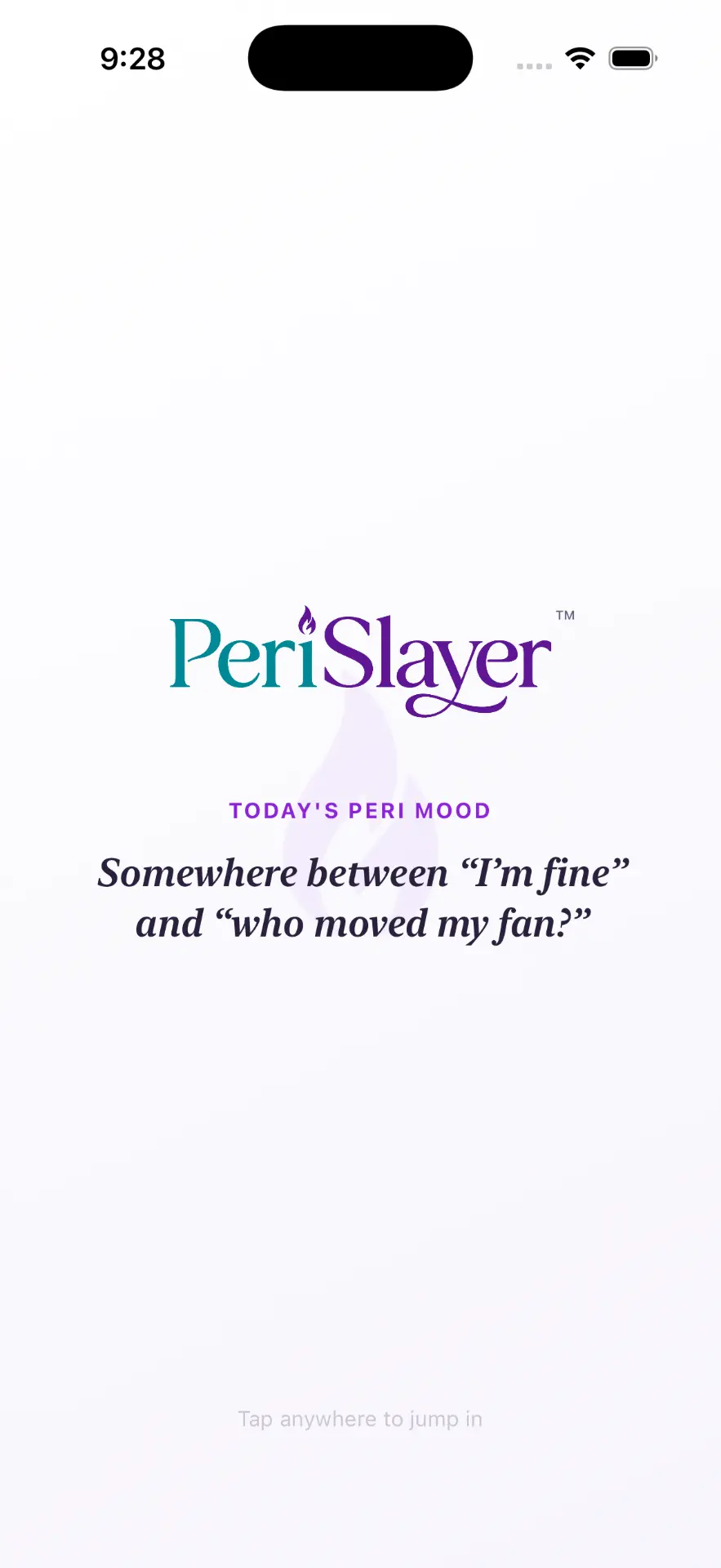 Daily peri mood splash screen
