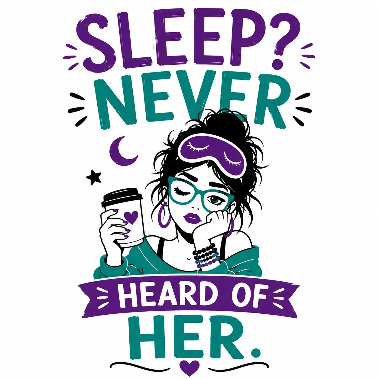 Illustration of perimenopause sleep disruption