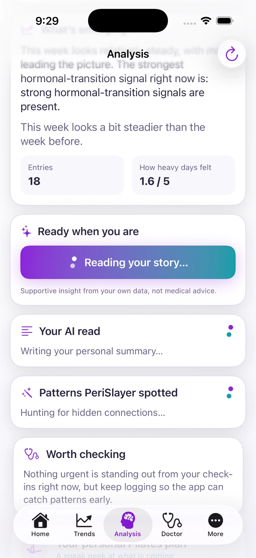 AI analysis reading your personal story